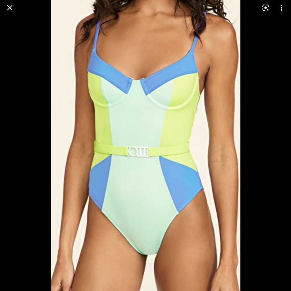 Solid and Striped, Spencer, color-blocked one piece. Medium NWT